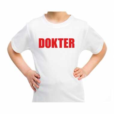 Arts carnaval verkleed shirt / carnavalspak wit kids