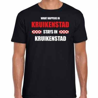 Carnaval verkleed shirt kruikenstad / brabant / tilburg zwart heren