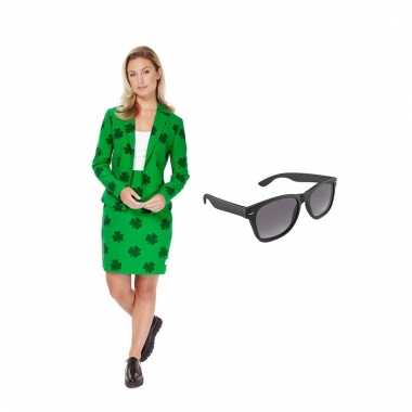 Carnavals pak sint patricks day dames (s) gratis zonnebril