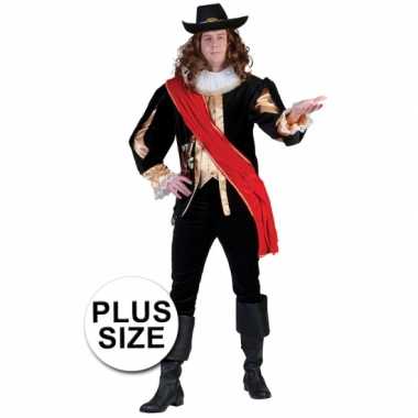 Grote maat luxe schilderscarnavalspak heren