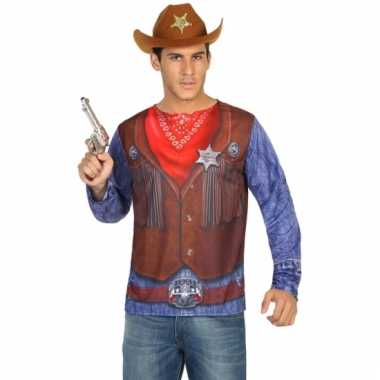 Sheriff shirt verkleedcarnavalspak