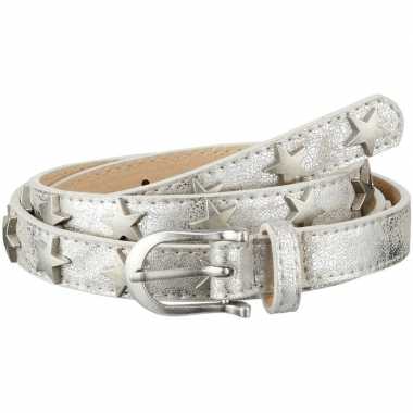Verkleed/carnaval riem zilver sterren dames