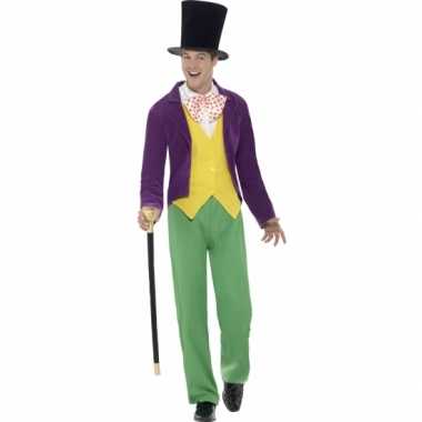 Willy wonka carnavalspak heren