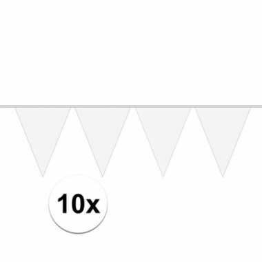 X carnaval vlaggenlijn wit meter 10155474