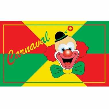 X vlaggen carnaval clown