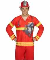 Brandweer shirt verkleedcarnavalspak