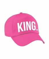 Carnaval fun pet cap king roze dames heren