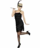 Flapper twenties carnavalspak zwart dames 10110953