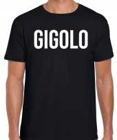 Gigolo carnaval verkleed shirt zwart heren