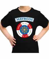 Matroos carnaval verkleed shirt zwart kids