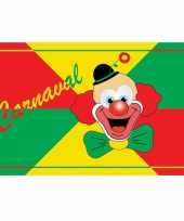 Vlag carnavals clown