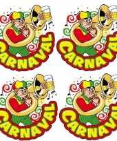 X carnaval raamsticker muzikant 10178042