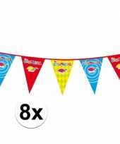 X plastic carnaval vlaggenlijnen 10154555