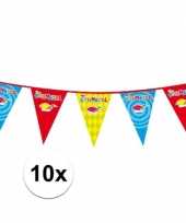 X plastic carnaval vlaggenlijnen 10154556