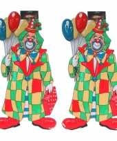 X stuks clown carnaval decoratie ballonnen